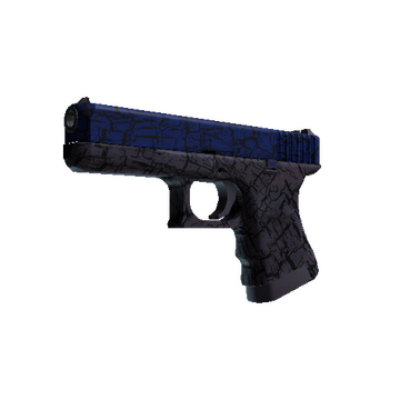 Glock-18 | Blue Fissure (Minimal Wear)
