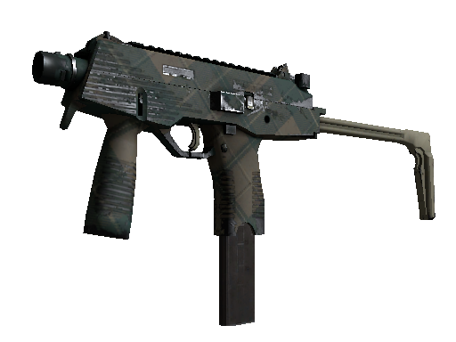 MP9 | Green Plaid (Well-Worn)
